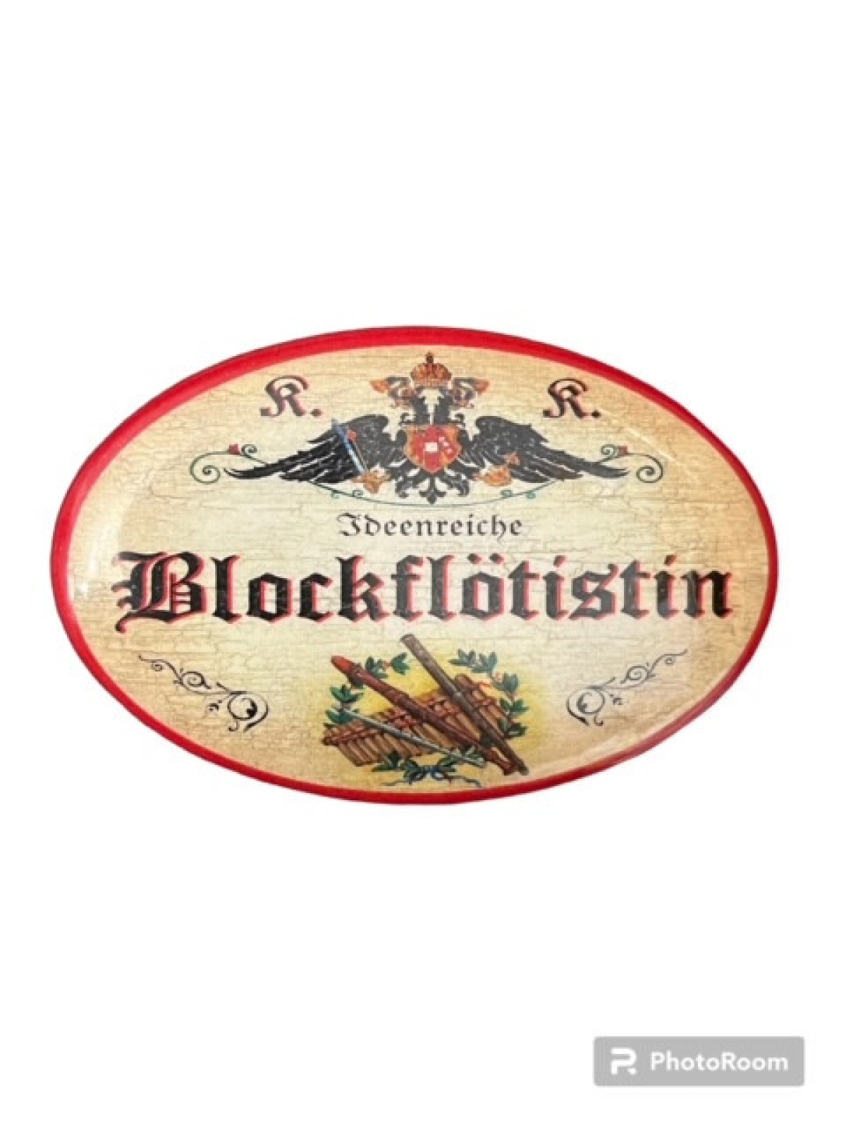 K&K Nostalgi Flaschenöffner Blockflöte Magnet Ideenreiche Blockflötistin 7x4,5cm