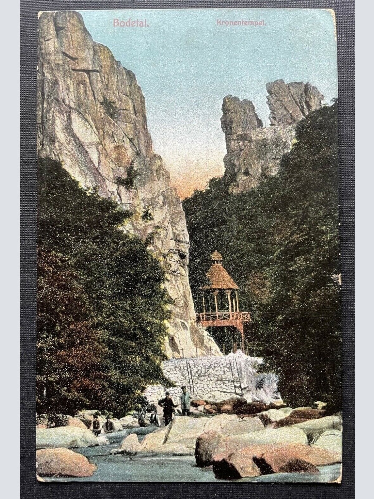 Bodetal Kronentempel Schlucht Felsen Harz Sachsen-Anhalt Deutschland 410148 TH C
