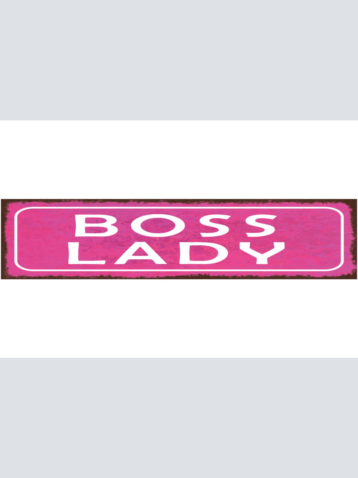Schild Boss Lady Chefin Frau Dame Arbeit Firma 46 x 10 Blech od. Holz