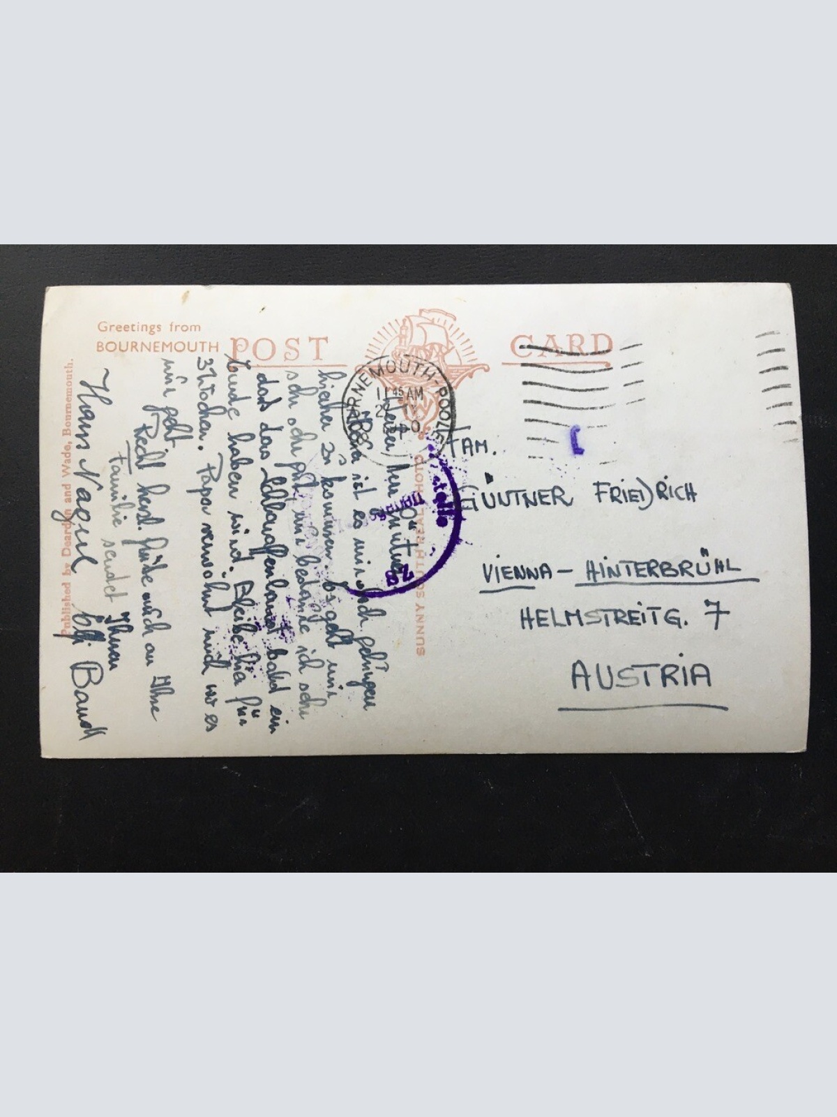 Bournemouth - The East Cliff - Meer Küste - England Großbritannien 400311 TH F