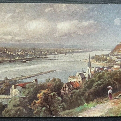 Koblenz Stadt Fluss Rhein Kirche Gebäude Rheinland-Pfalz Deutschland 410136 TH C