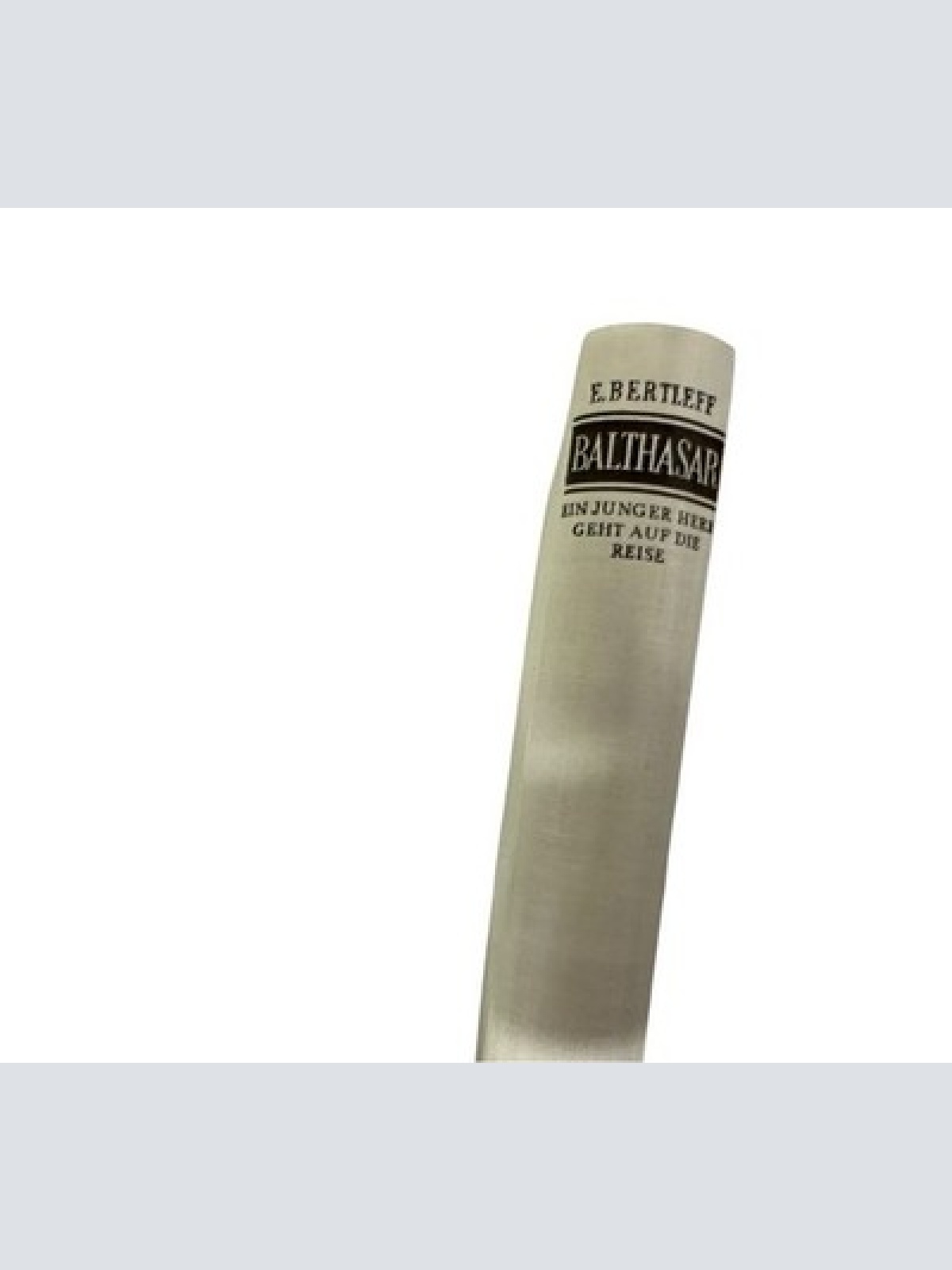 Balthasar oder Ein junger Herr geht auf die Reise Erich Bertleff: