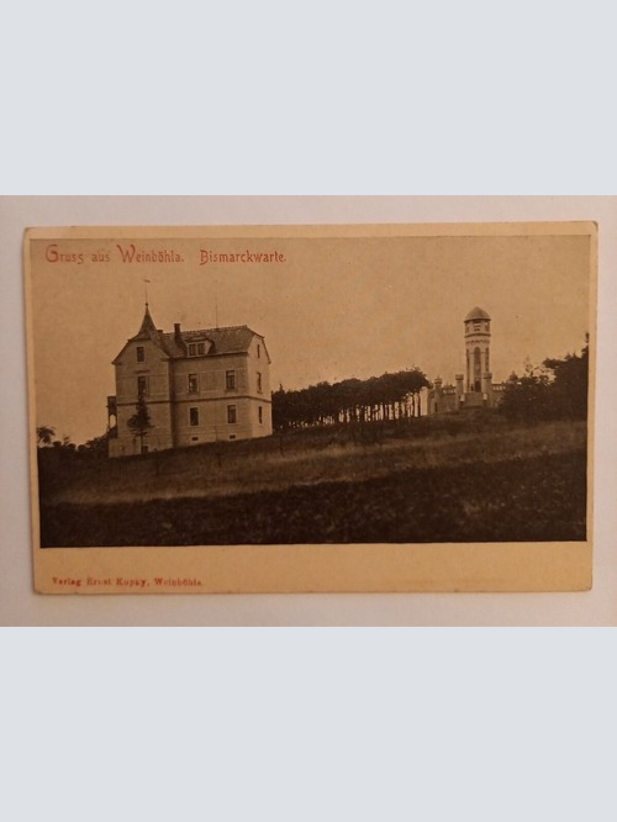 Weinböhla Bismarckwarte Verlag Kupky 500224A gr D