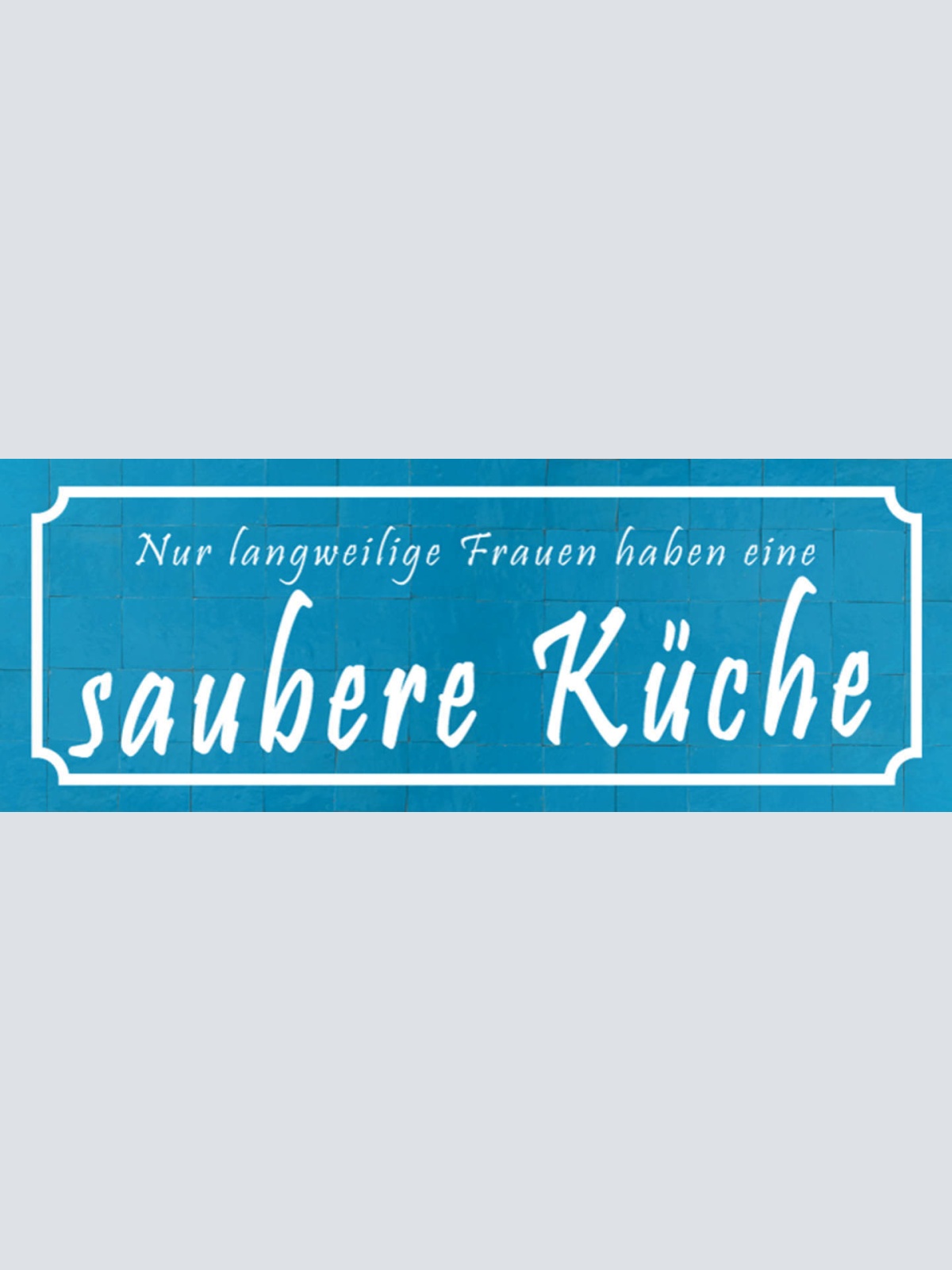 Schild Nur Langweilige Frauen Haben Eine Sauberer Küche 27x10 Blech od.Holz
