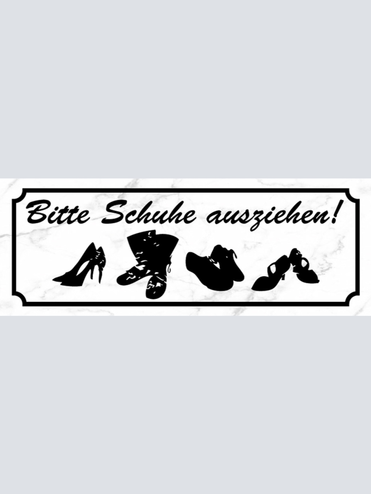 Schild Bitte Schuhe Ausziehen Schuh Stiefel Wohnung Haus 27 x 10 Blech od. Holz