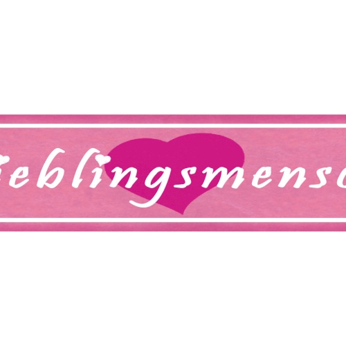 Schild Lieblingsmensch Liebling Liebe Ehe Freund Beziehung 46 x 10 Blech od.Holz
