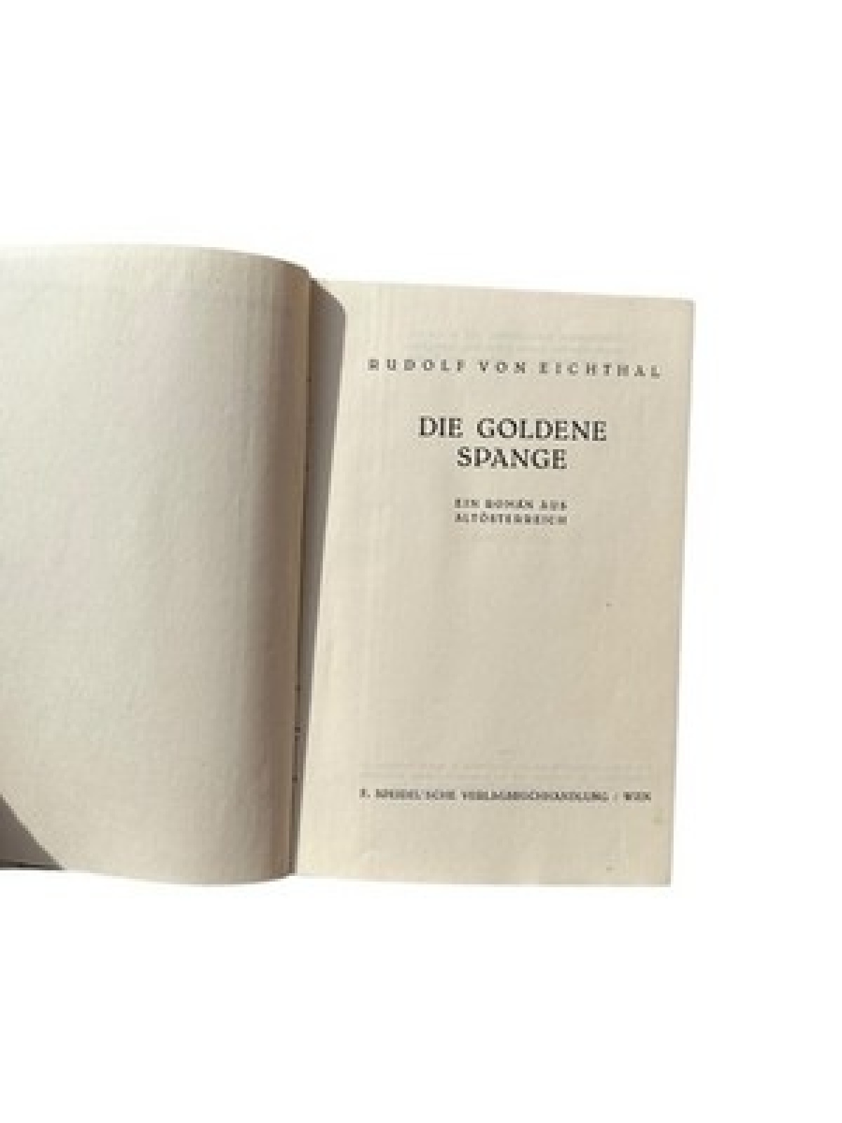 Die goldene Spange - Ein Roman aus Altösterreich Von Eichthal, Rudolf: