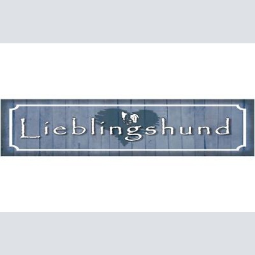 Schild lieblingshund haus tier liebe hunde narr fan hund 46 x 10 blech od. holz