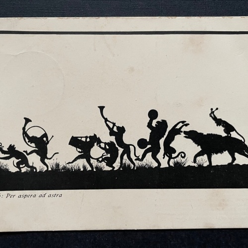 Per aspera ad astra (Diefenbach) Scherenschnitt Silhouette Tiere Musik 400461 TH