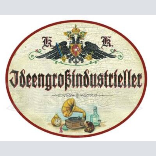 Kuk nostalgie holzschild ideengroßindustrieller