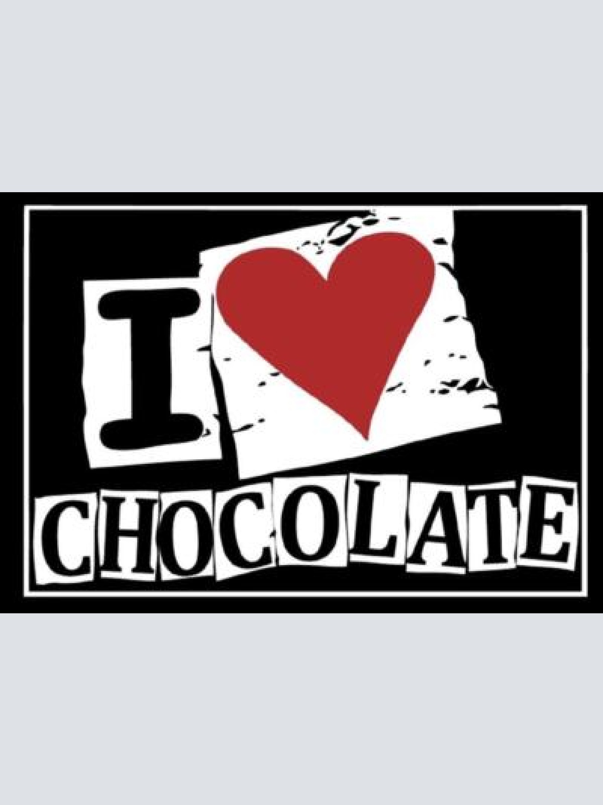 Schild  i love chocolate schokolade schoko 12x18/20x30/30x40 blech oder holz