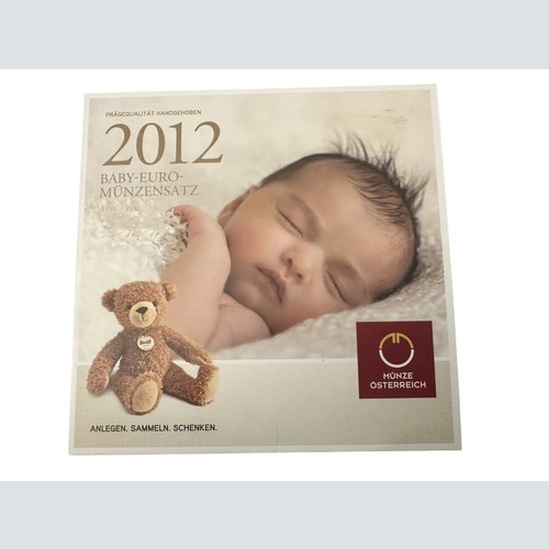 Österreich KMS 2012 Baby  handgehoben Kleinmünzensatz