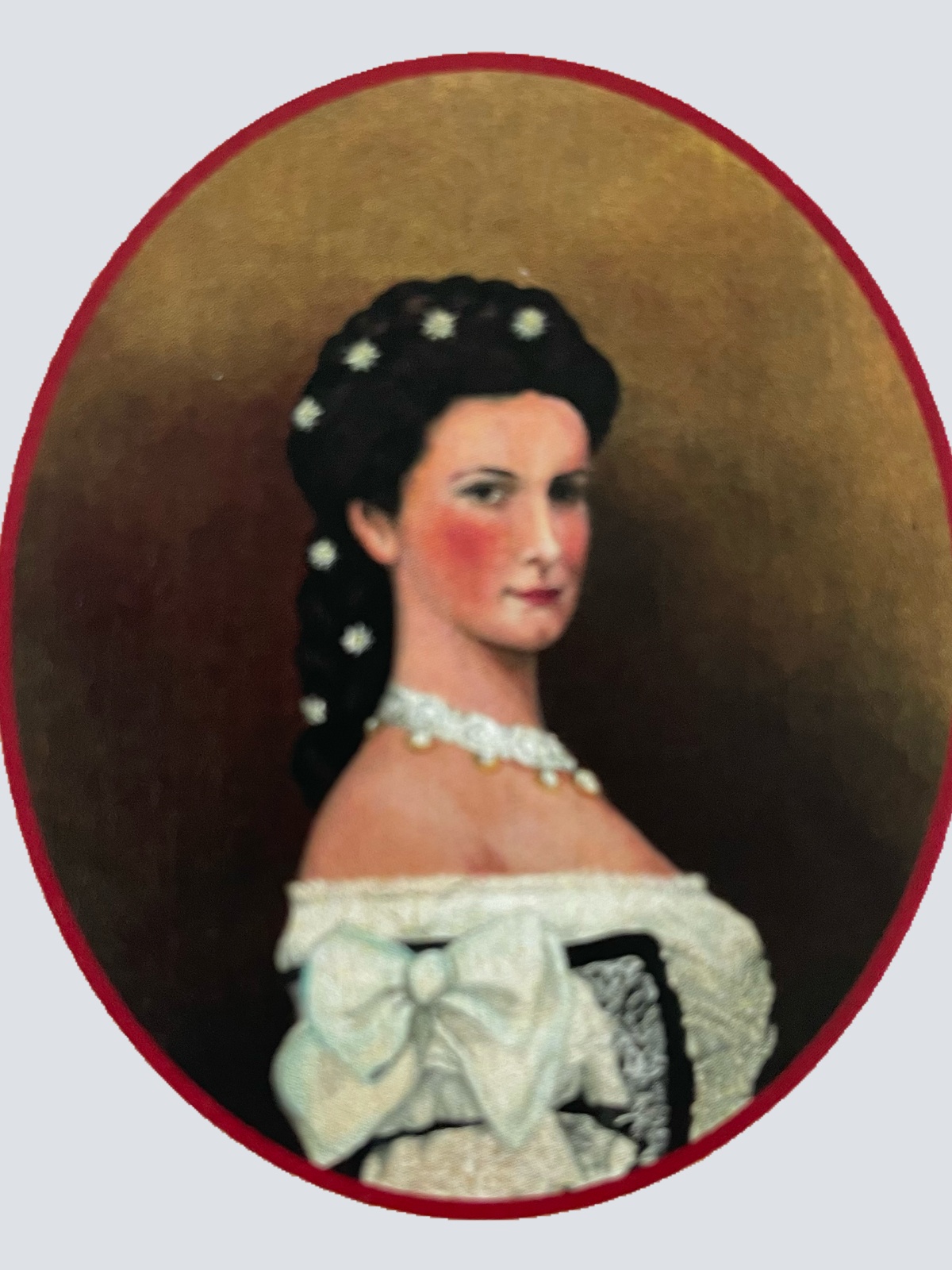 Nostalgie Holzschild Kaiserin Sissi Sisi Porträt Österreich Schild