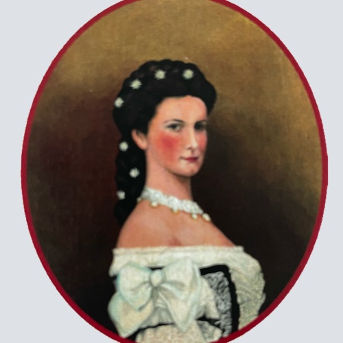 Nostalgie Holzschild Kaiserin Sissi Sisi Porträt Österreich Schild