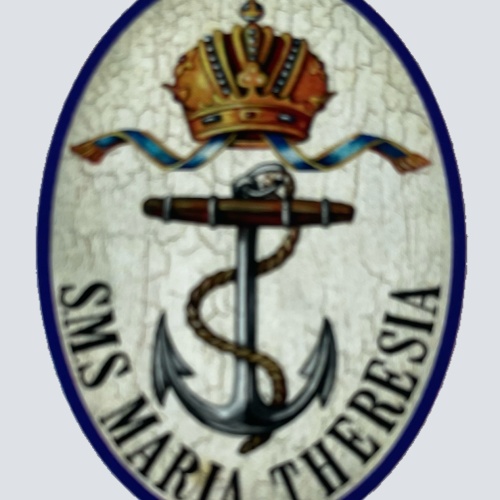 KuK Nostalgie Holzschild SMS Maria Theresia Schiff Panzerkreuzer Marine Schild