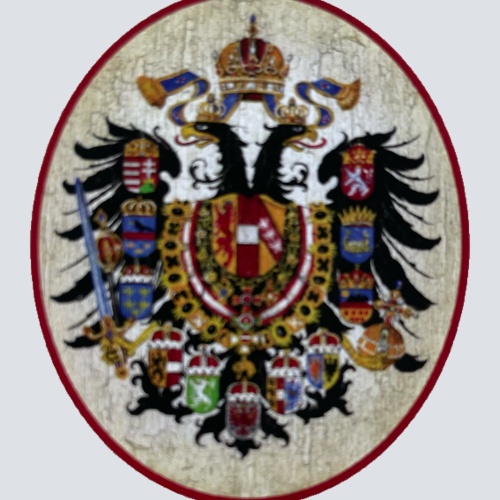 KuK Nostalgie Holzschild Doppelader Mit Kronländern Wappen Österreich Schild