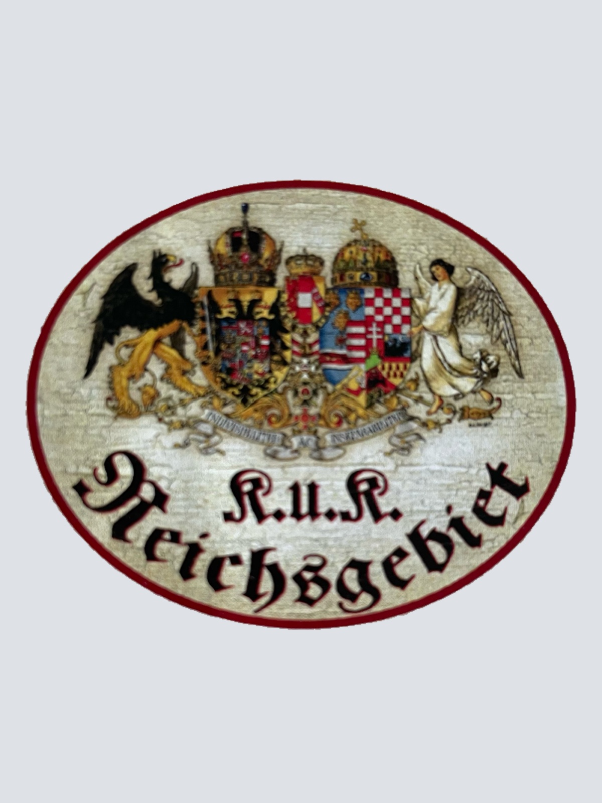 Nostalgie Holzschild KuK Reichsgebiet Kaiser Österreich Schild