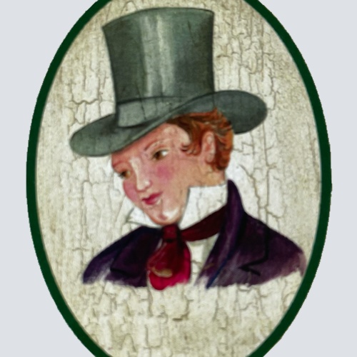 Nostalgie Holzschild Biedermeier Herren WC Toilette Klo Buben Schild