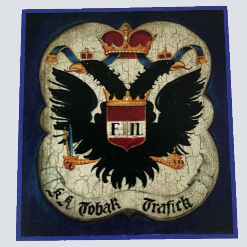 Nostalgie Holzschild Kuk Tabak Stempelverschleiß Trafik Kiosk Zigaretten Schild