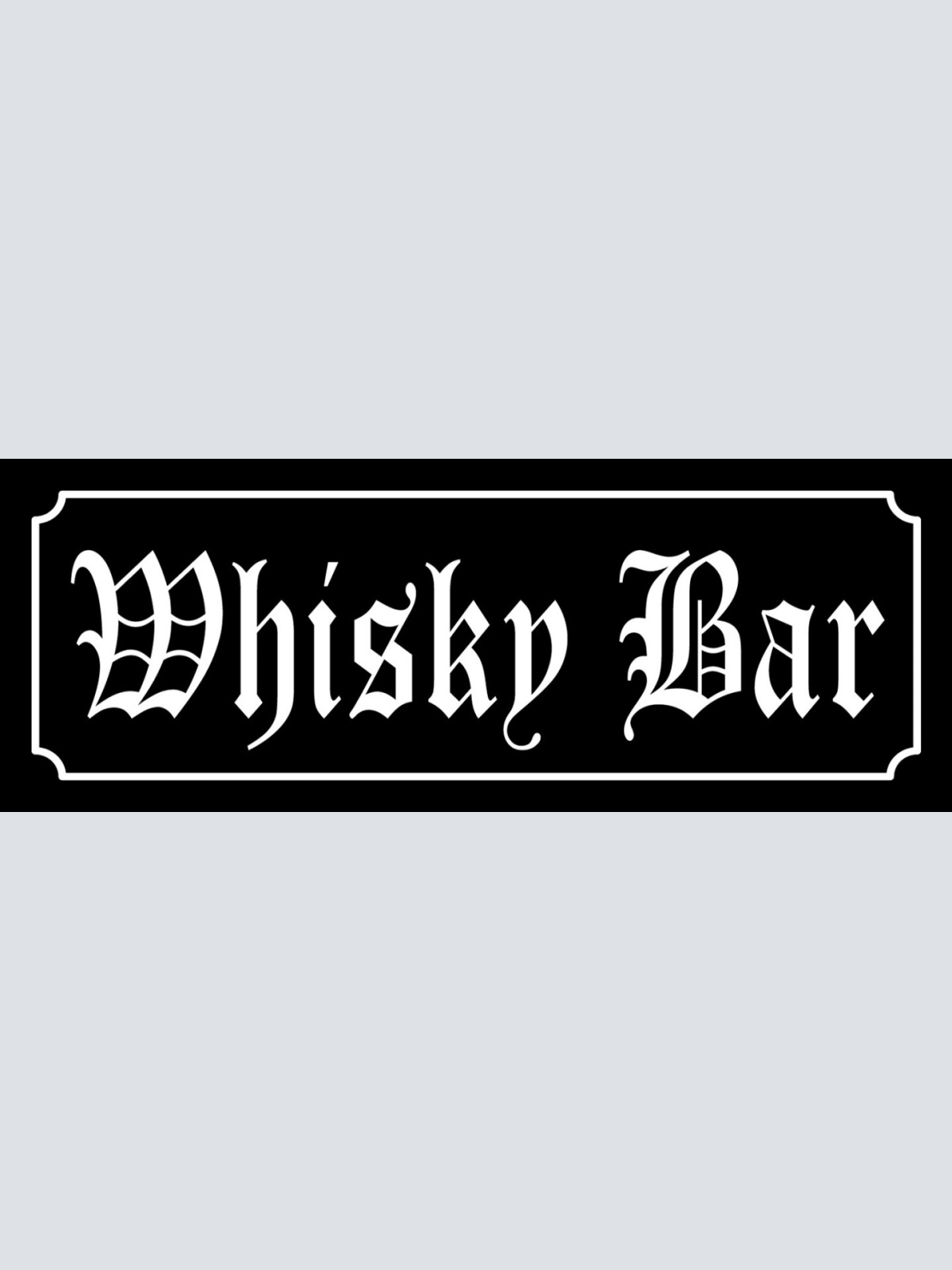 Schild Whisky Bar Alkohol Spirituose Lokal Trinken Whiskey 27x10 Blech od.Holz
