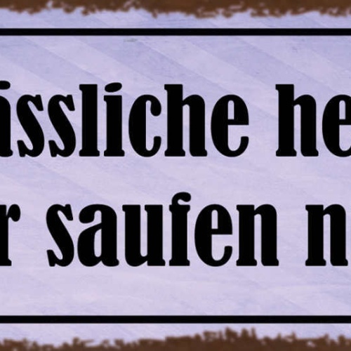 Schild Der Hässliche Heiratet Wir Saufen Nur Hochzeit Bier 27x10 Blech od.Holz