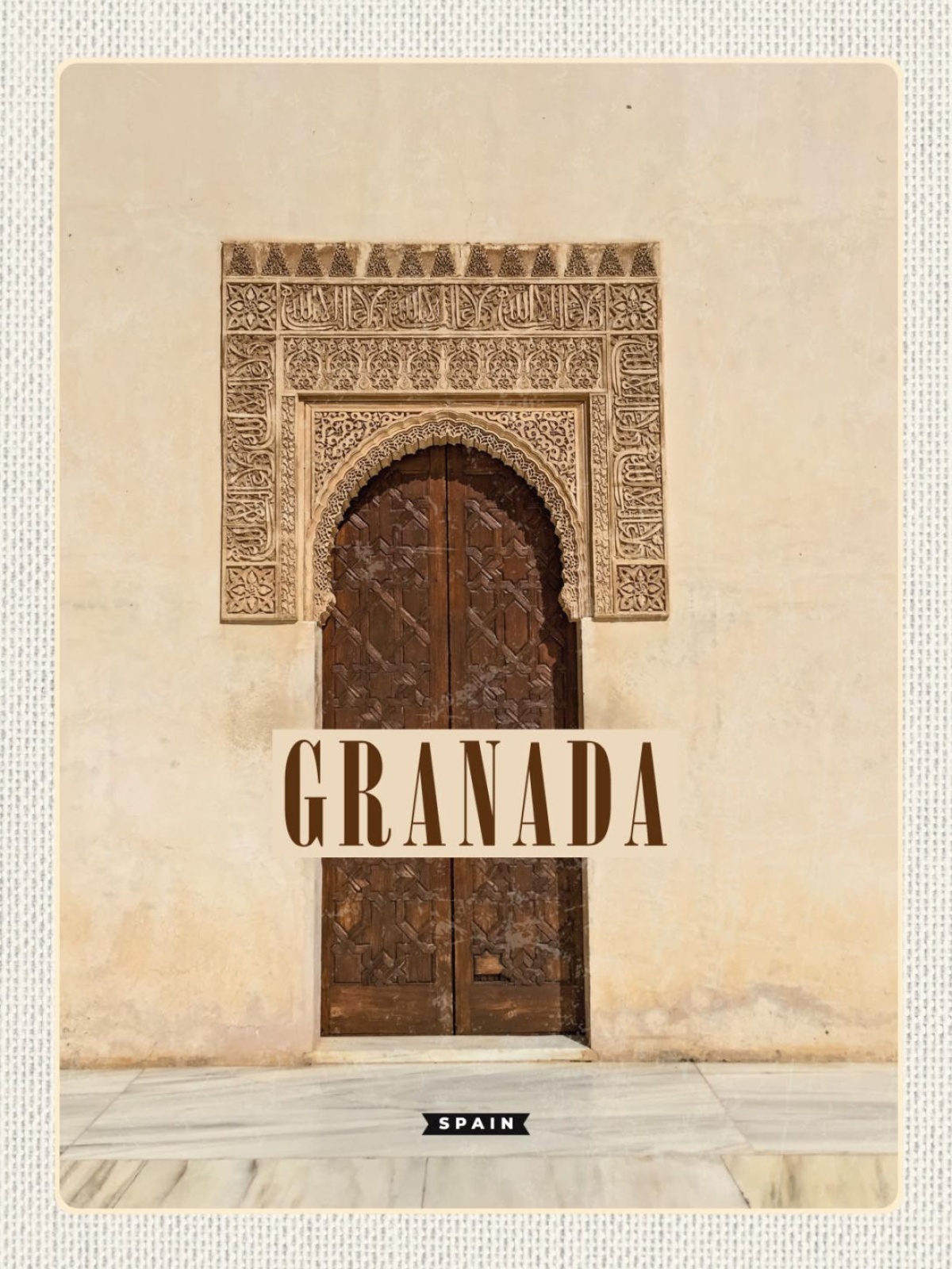 Schild Granada Spain Spanien Haus Eingang 12x18 20x30 30x40 Blech od. Holz