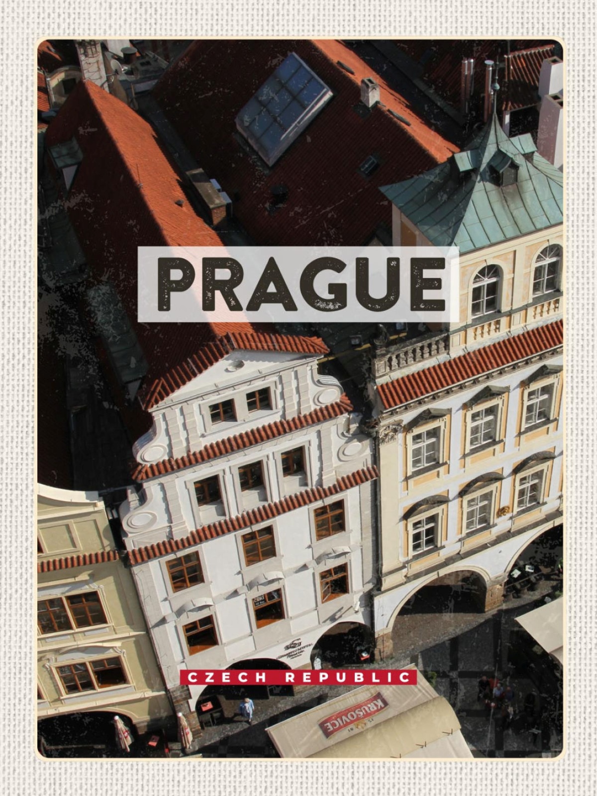 Schild Prague Czech Rep Prag Tschechien Stadt Haus 12x18 20x30 30x40 Blech/Holz