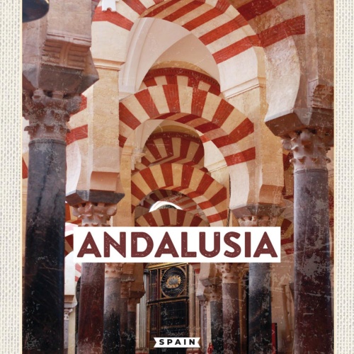 Schild Andalusia Spain Andalusien Spanien Tor 12x18 20x30 30x40 Blech od. Holz