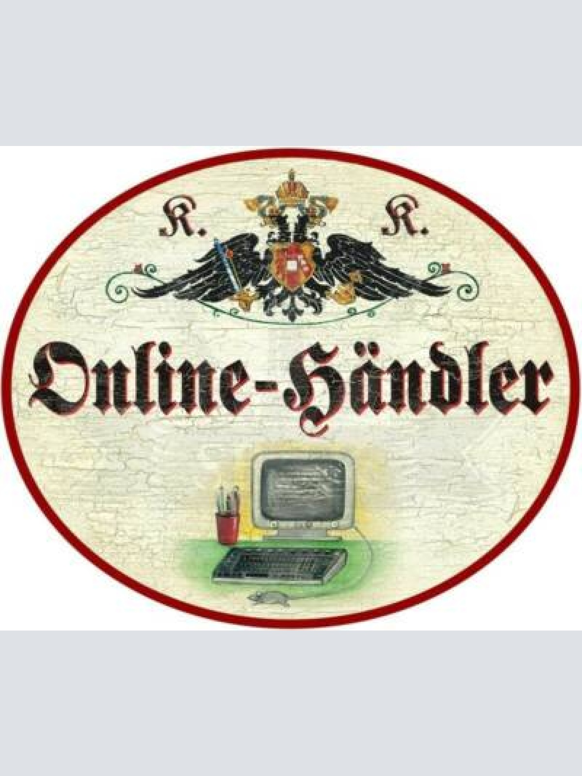 Kuk nostalgie holzschild - online-händler - computer pc th