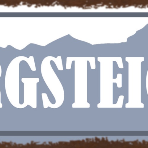 Schild Bergsteiger Berg Gebirge Alpen Alpinist Kletterer 27x10 Blech od.Holz