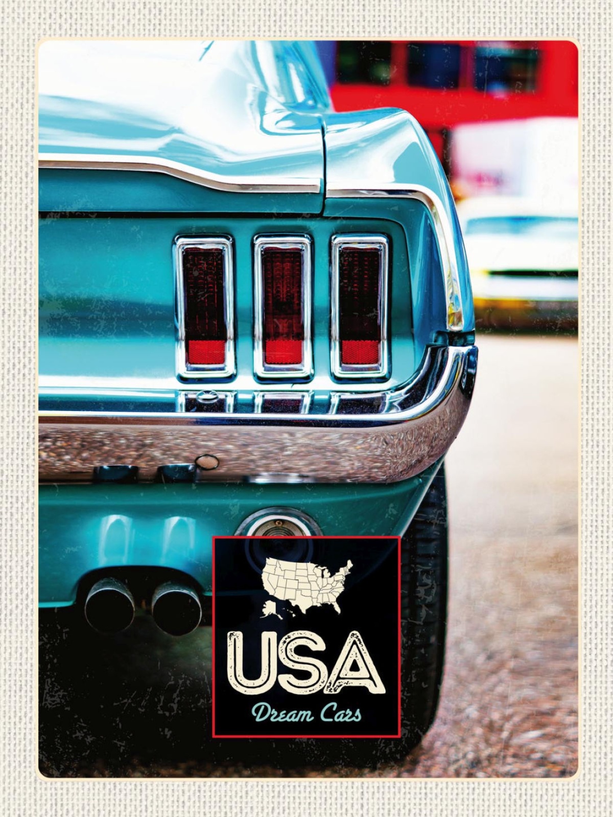 Schild USA Dream Cars Auto Ford Mustang Amerika 12x18 20x30 30x40 Blech/Holz