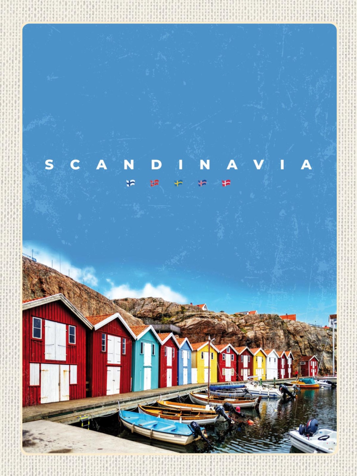 Schild Scandinavia SKA Smögen Kungshamn SWE 12x18 20x30 30x40 Blech/Holz