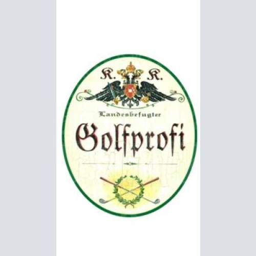 Kuk nostalgie holzschild "golfprofi"