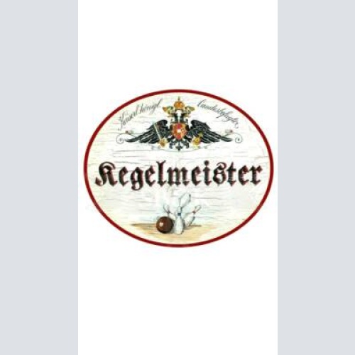 Kuk nostalgie holzschild "kegelmeister"