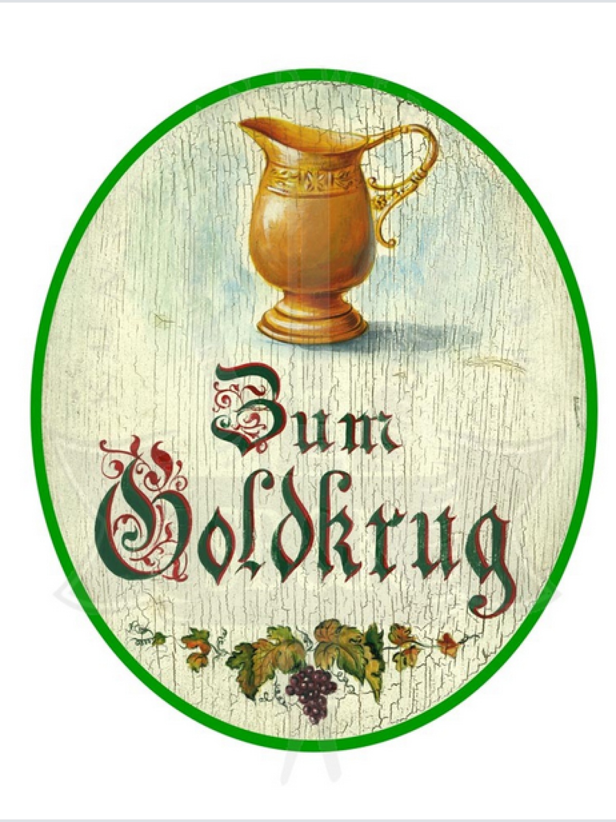 KuK Nostalgie Holzschild Zum Goldkrug