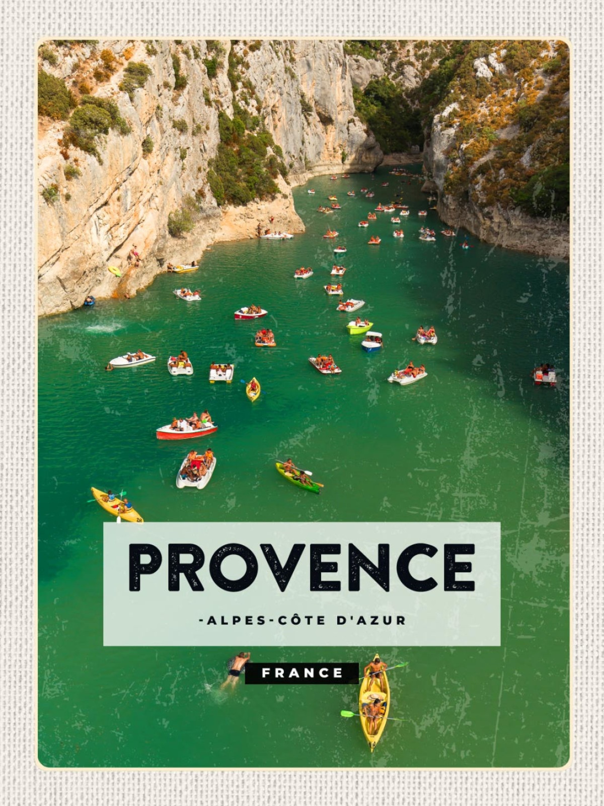 Schild Provence Alpes-Côte d'Azur France Frankreich 12x18 20x30 30x40 Blech/Holz