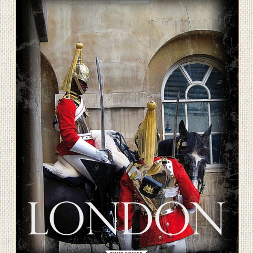 Schild London United Kingdom Guards Großbritannien 12x18 20x30 30x40 Blech/Holz