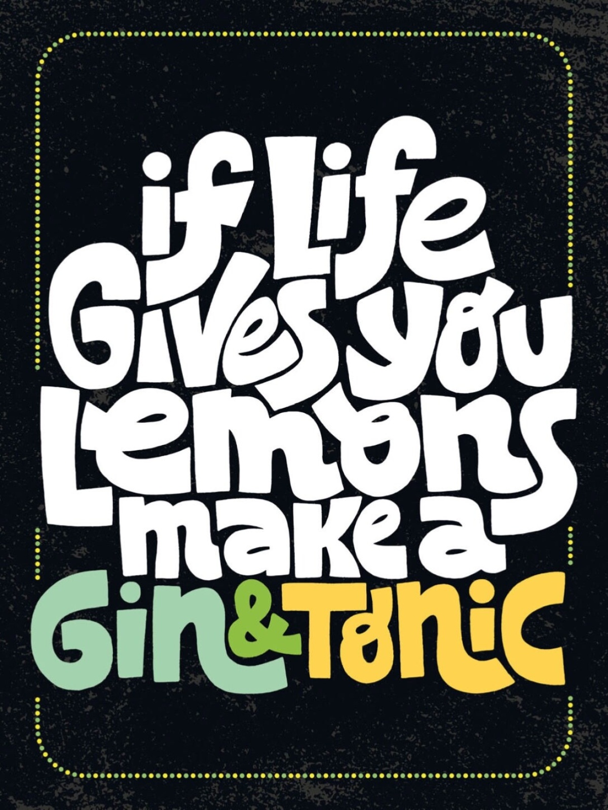 Schild If Life Gives You Lemons Make Gin & Tonic 12x18 20x30 30x40 Blech/Holz