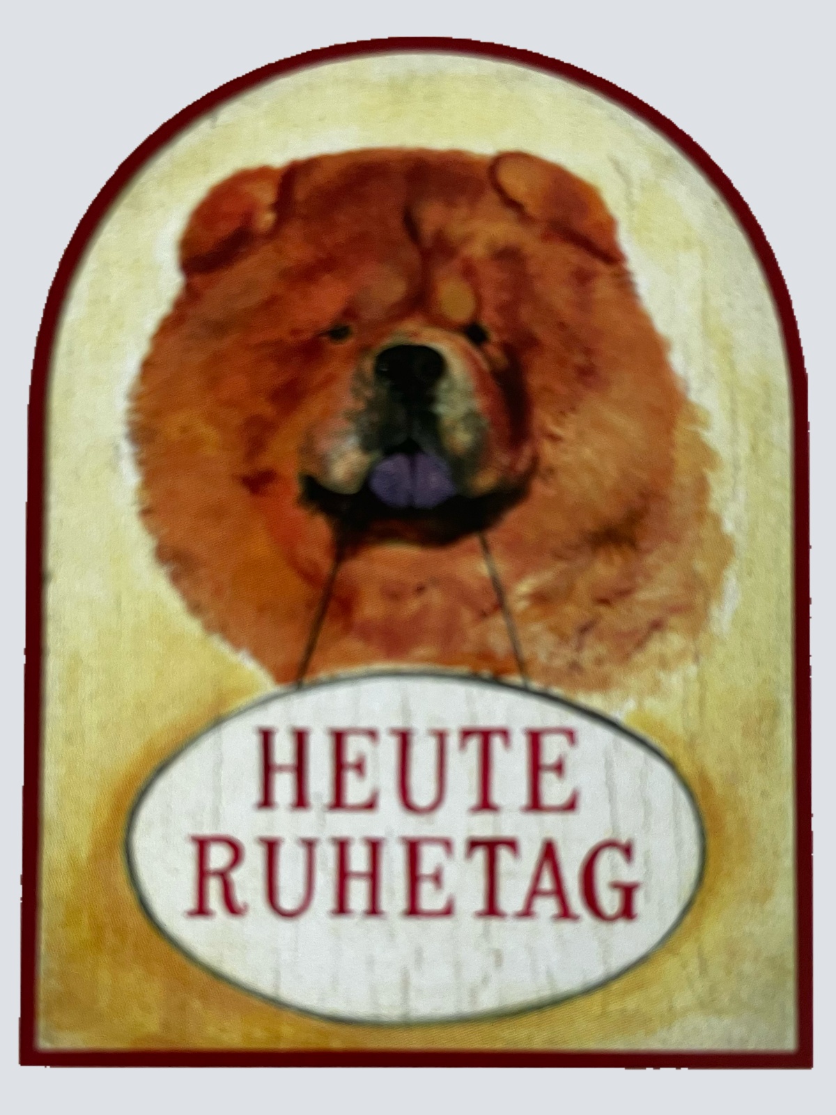 Nostalgie Holzschild Heute Ruhetag Hund Frei Zu Geschlossen Ausruhen Schild