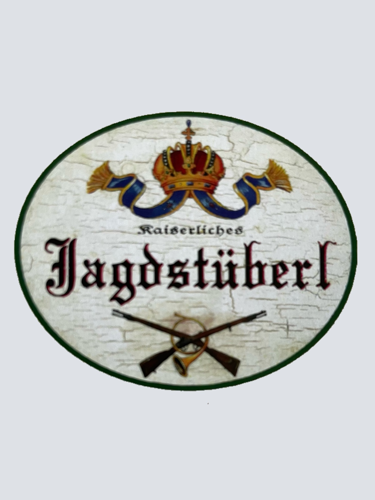 Nostalgie Holzschild Hochlöbliches Jagdstüberl Stube Jagen Jäger Jagd KuK Schild