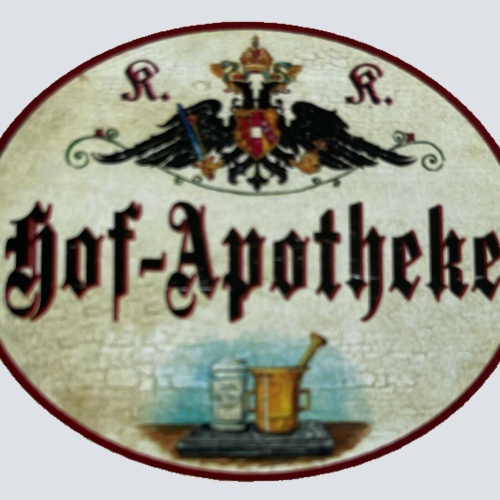KuK Nostalgie Holzschild Hof-Apotheke Pharmazie Apotheker Apotheke Schild