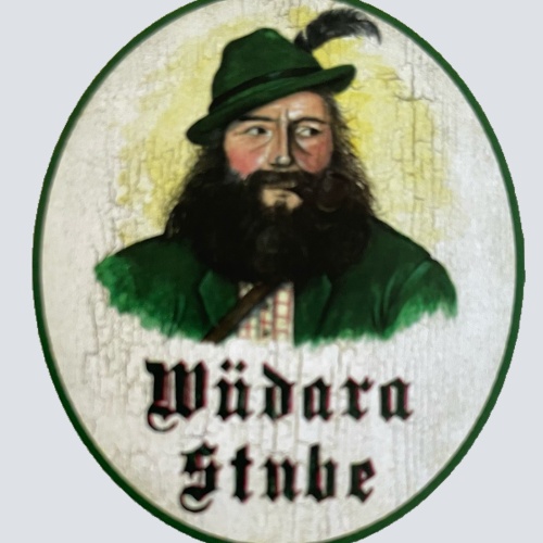 Nostalgie Holzschild Wüdara Stube Wilderer Jäger Jagd Jagen Schild