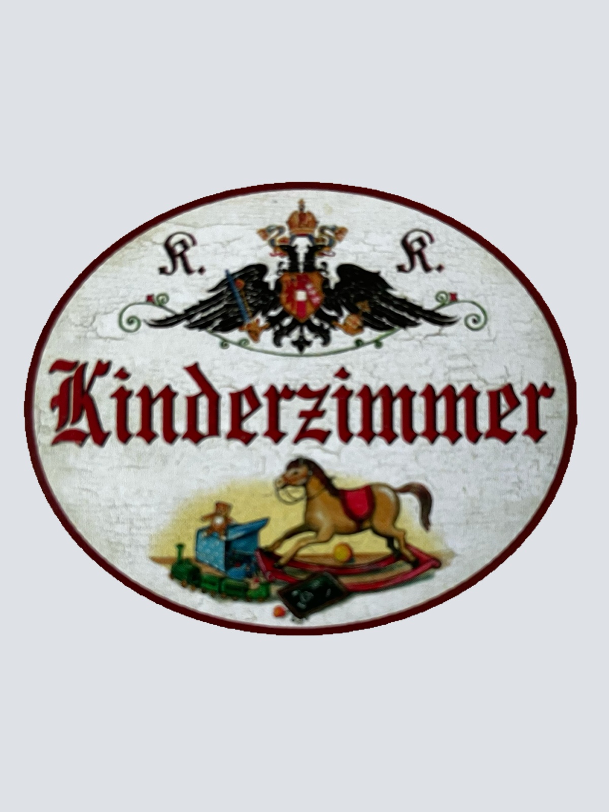 KuK Nostalgie Holzschild Verspieltes Kinderzimmer Kind Spielen Wohnung Schild