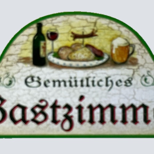 Nostalgie Holzschild Gemütliches Gastzimmer Gast Besucher Raum Haus Schild