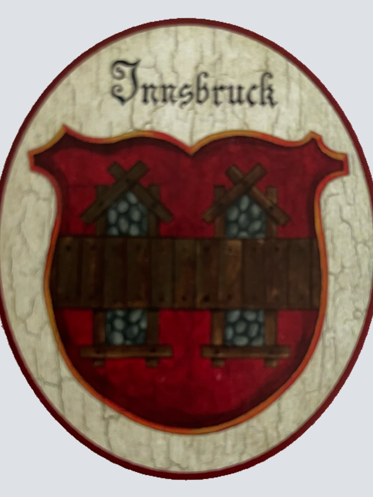 Nostalgie Holzschild Innsbruck Tirol Wappen Österreich Schild
