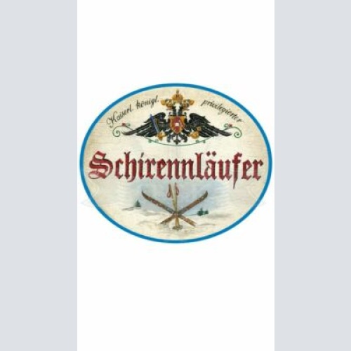KuK Nostalgie Holzschild "Schirennläufer"