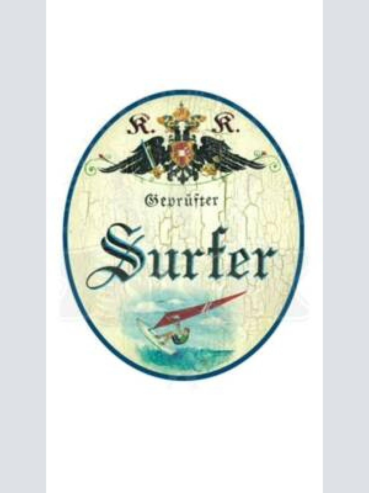 Kuk nostalgie holzschild "surfer"