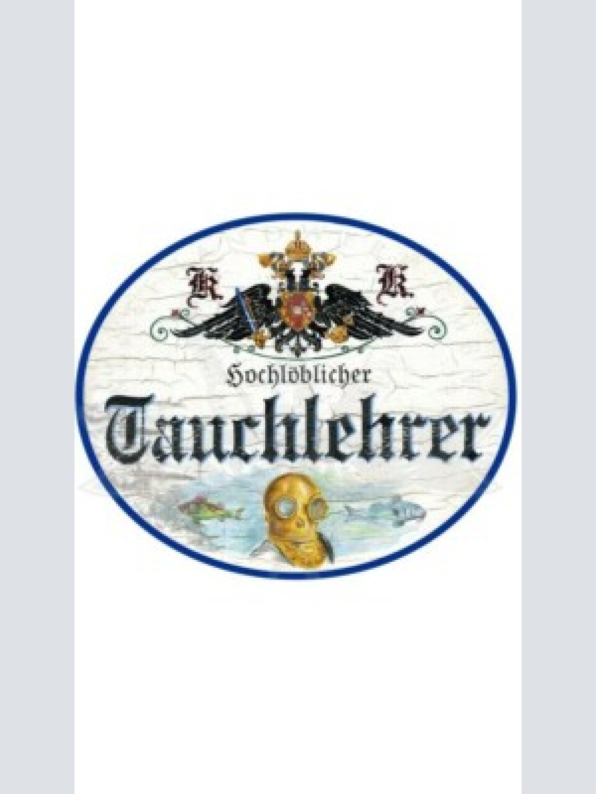 Kuk nostalgie holzschild "taucherlehrer"
