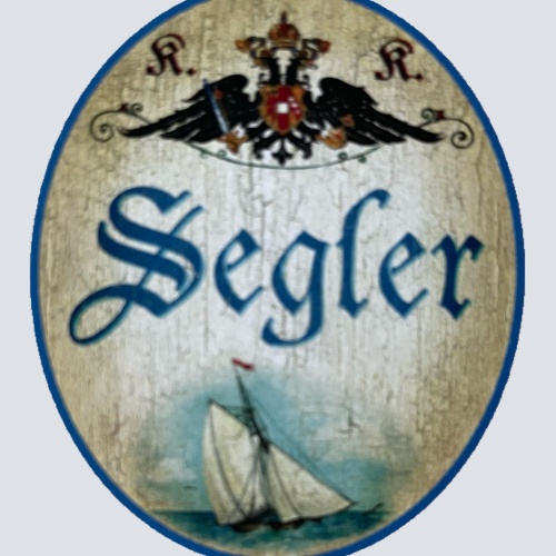 KuK Nostalgie Holzschild Segler Segelschiff Schifffahrt Boot Meer See Schild