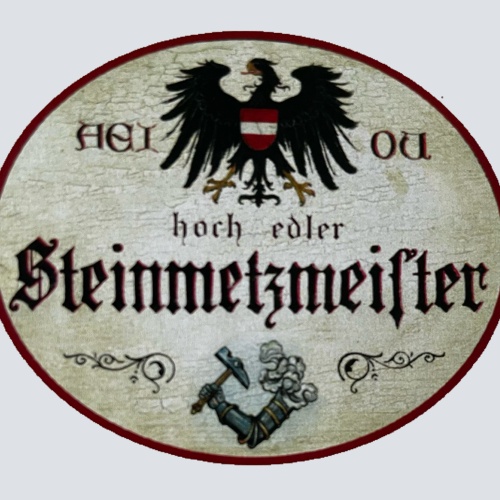 KuK Nostalgie Holzschild Hoch Edler Steinmetzmeister Steinmetz Handwerk Schild